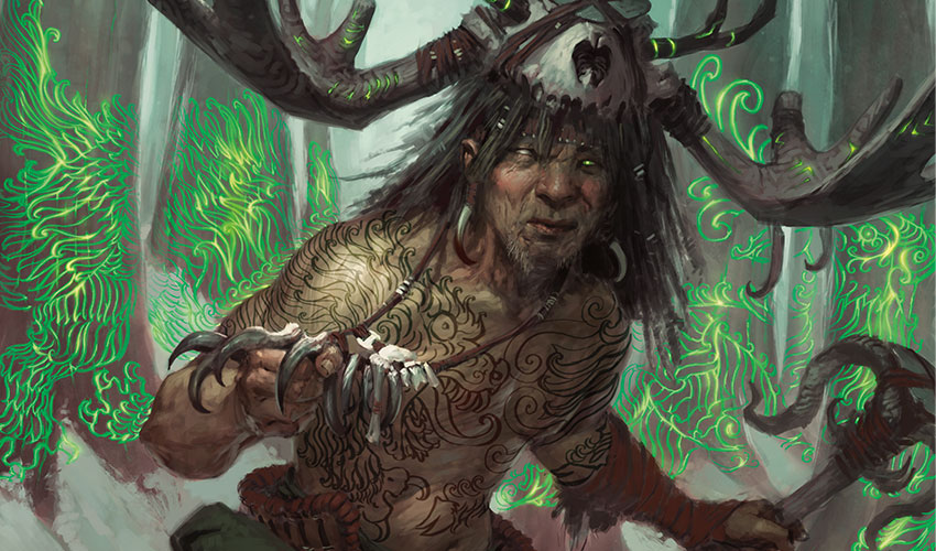 Xamã dos Velhos Caminhos | Arte de: Tyler Jacobson